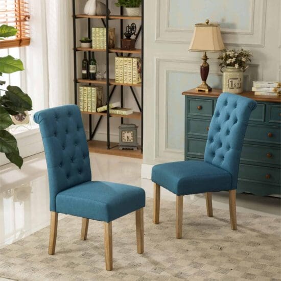 Buy Solid Wood Tufted Dining Chairs Online - Tarkhan.pk