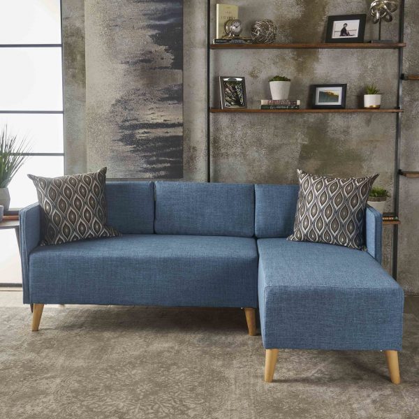 Modern 2-piece Chaise Sectional Sofa Set