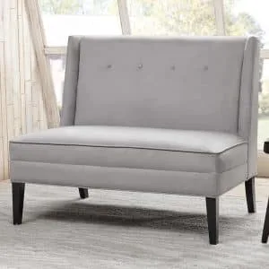 Button Tufted High Back Settee