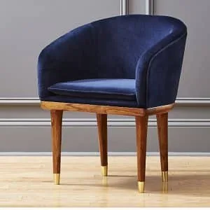 Viceroy sapphire velvet chair