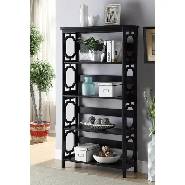 Contemporary Omega 5-tier Bookcase