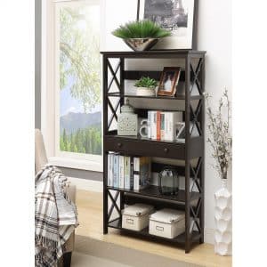 Convenience Oxford 5 Tier Rack with Drawer
