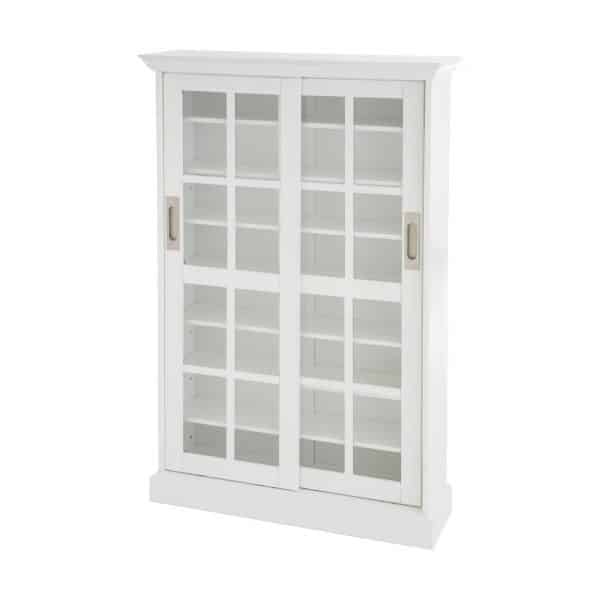 White Sliding Door Cabinet