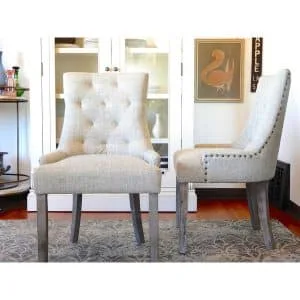Tufted Nailed Dining Chair