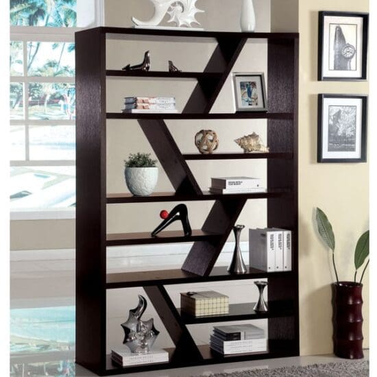 Espresso Open Display Shelf